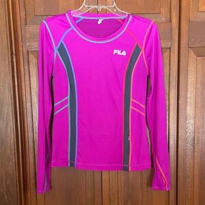 5/$40 FILA Women's Vibrant Magenta Long Sleeve Top